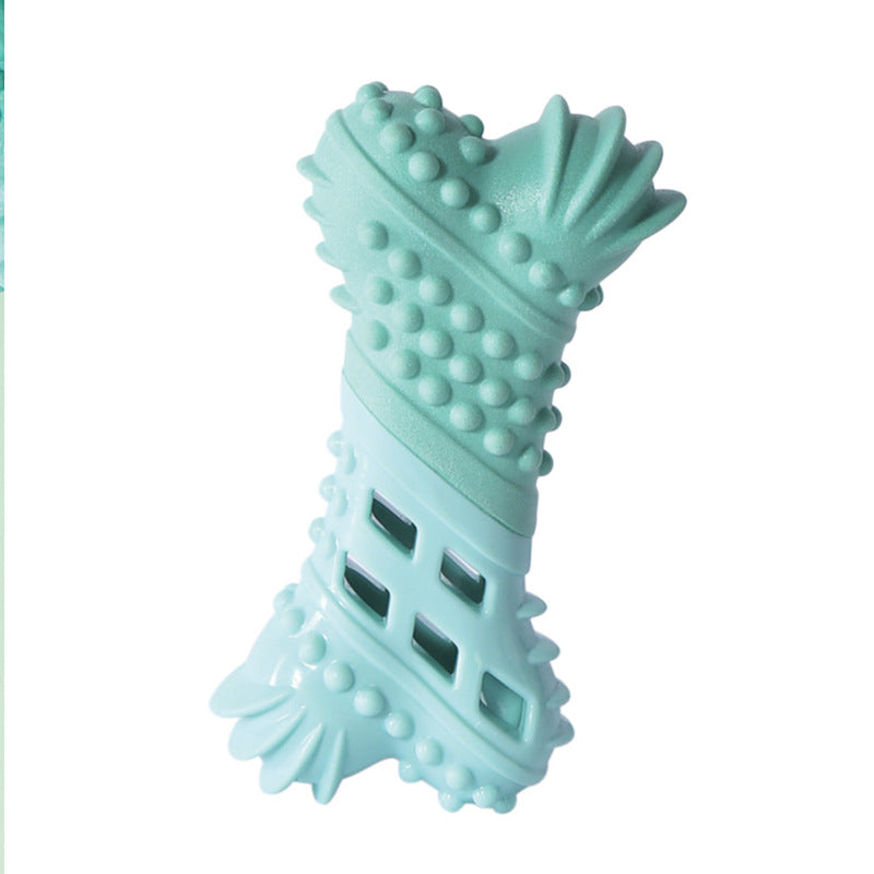 KFX-5406781 Dog Toy for Teeth Cleaning and Food Dispensing - Floating TPR Sticks, Crescent, Ball, and Bone