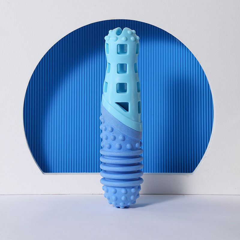 KFX-5406781 Dog Toy for Teeth Cleaning and Food Dispensing - Floating TPR Sticks, Crescent, Ball, and Bone