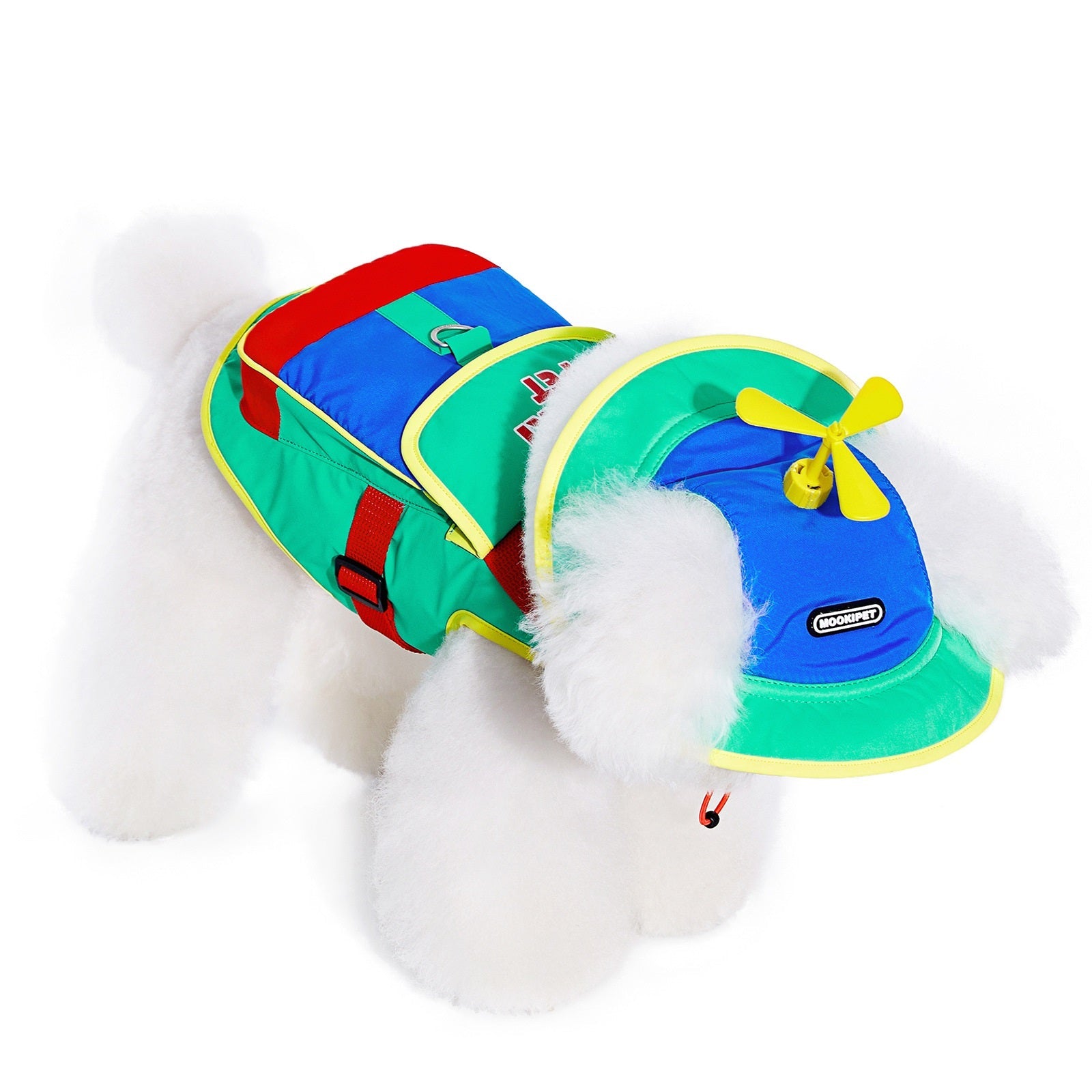 KFX-5407549 Mookipet Medium-Sized Dog Pet Traction Strap in Green - Casual Polyester Clothing for Cats and Dogs