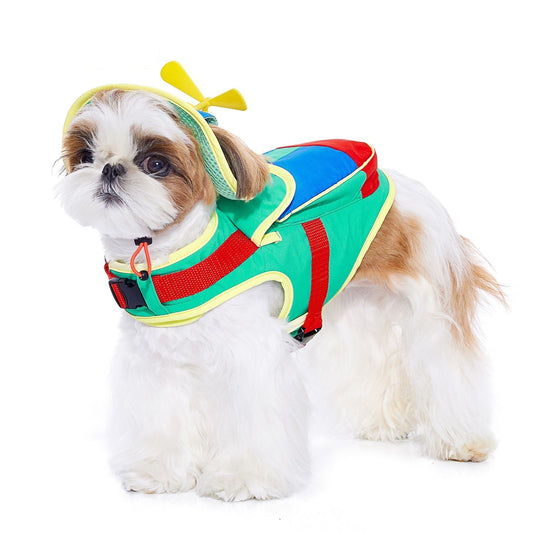 KFX-5407549 Mookipet Medium-Sized Dog Pet Traction Strap in Green - Casual Polyester Clothing for Cats and Dogs
