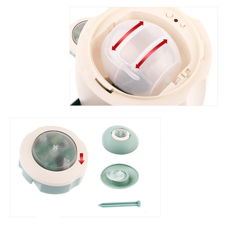 KFX-5407933 Automatic Button-Activated Pet Feeder for Dogs with USB Charging, Non-Toxic Material