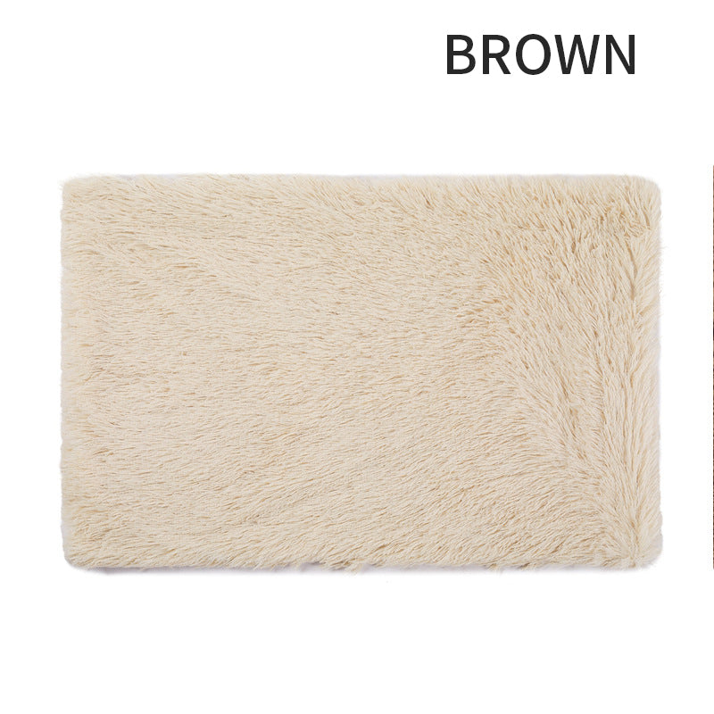 KFX-5409213 Ultra Soft Washable Dog Bed with Non-Slip Bottom and Matching Cover - Fluffy Mat for Small to Large Dogs