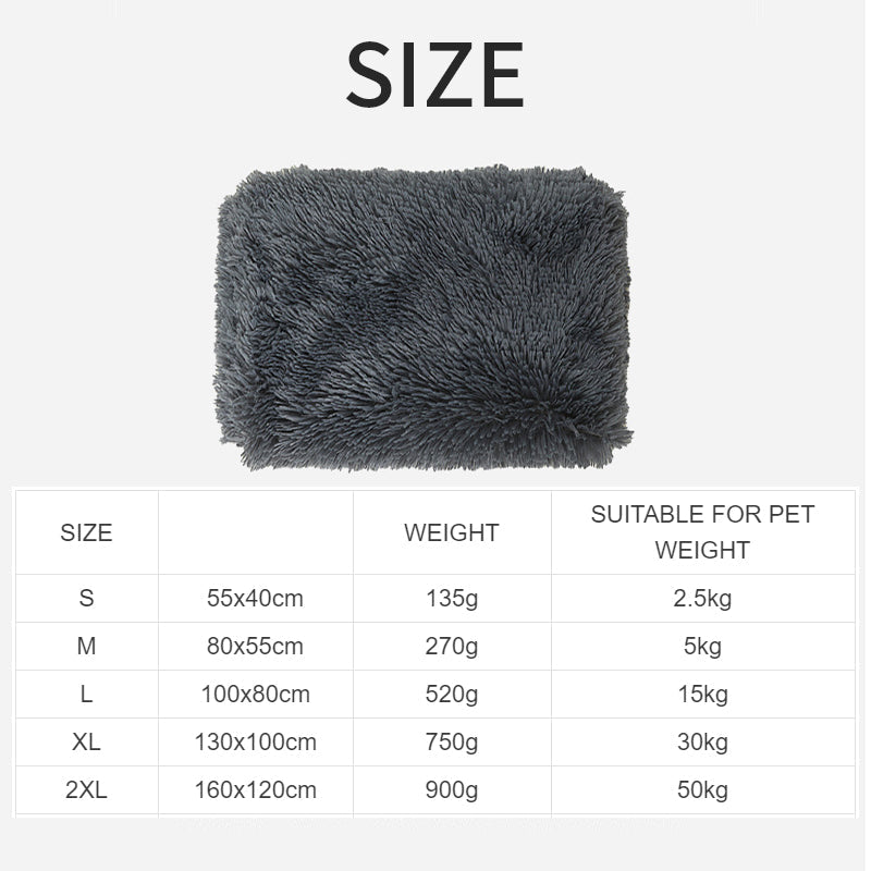 KFX-5409213 Ultra Soft Washable Dog Bed with Non-Slip Bottom and Matching Cover - Fluffy Mat for Small to Large Dogs
