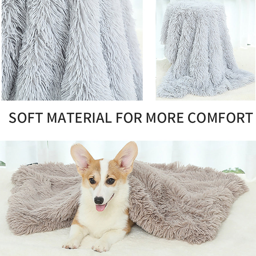 KFX-5409213 Ultra Soft Washable Dog Bed with Non-Slip Bottom and Matching Cover - Fluffy Mat for Small to Large Dogs