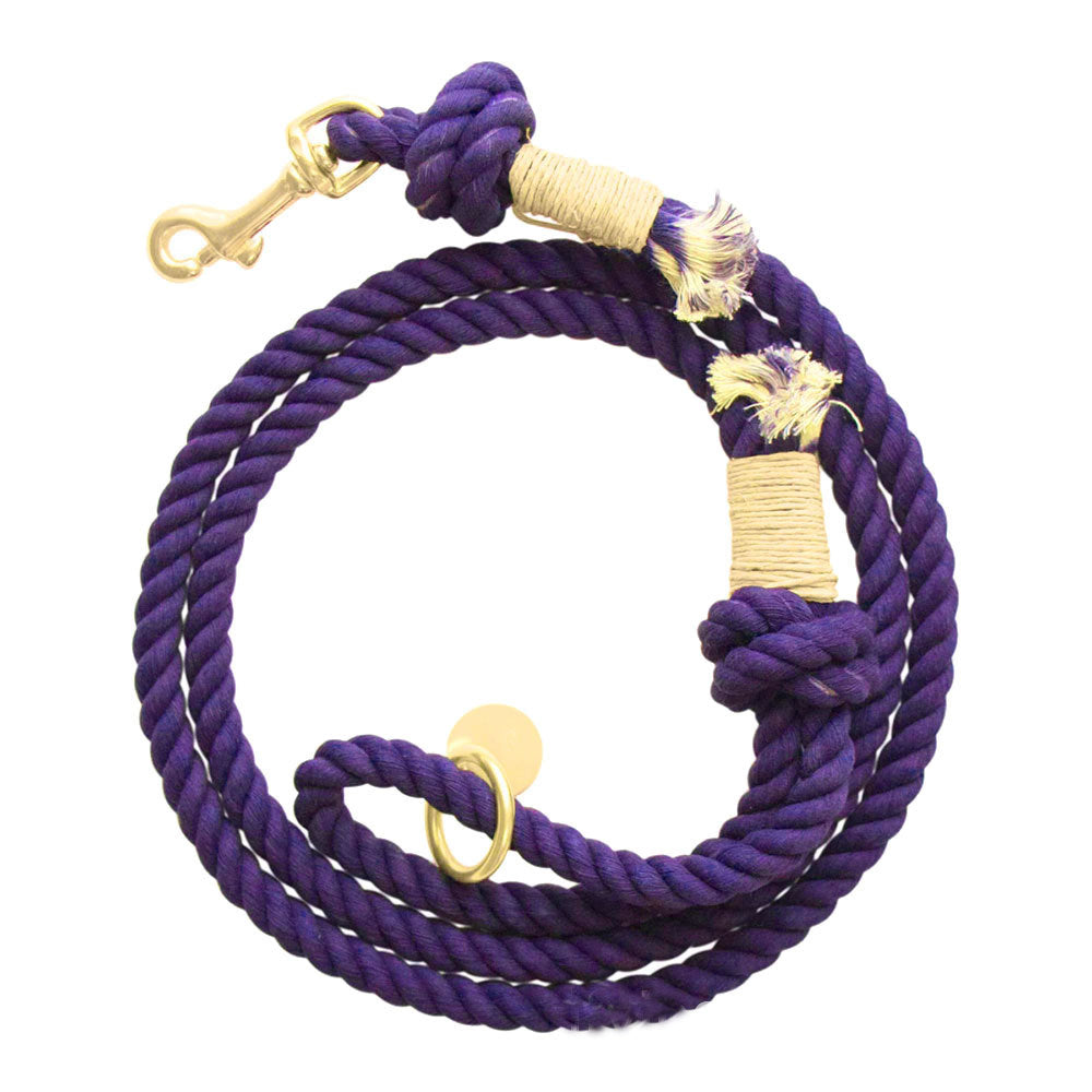 KFX-5411517 Hand Woven Cotton Dog Traction Rope - 12mm Thick, 150cm Long