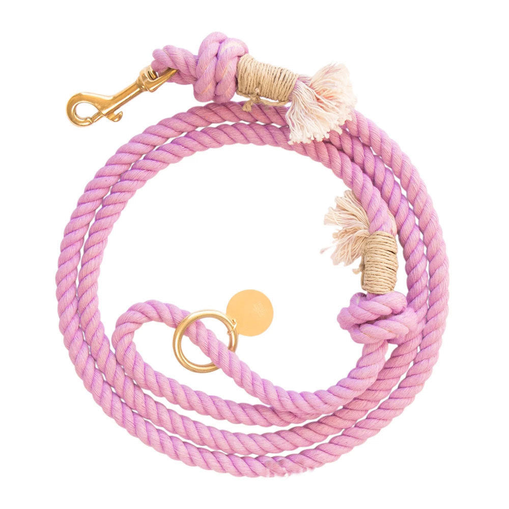 KFX-5411517 Hand Woven Cotton Dog Traction Rope - 12mm Thick, 150cm Long