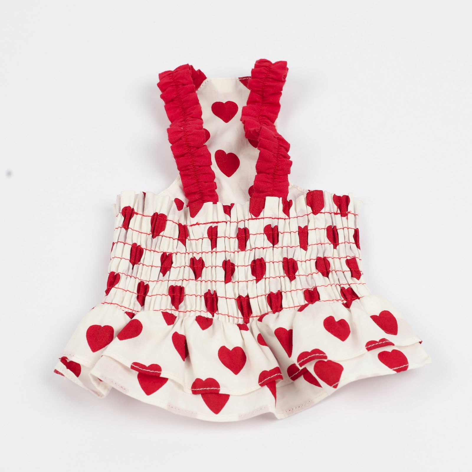 KFX-5412285 Korean Style Blue and Red Love Sling Dog Clothes in Cotton for All Sizes