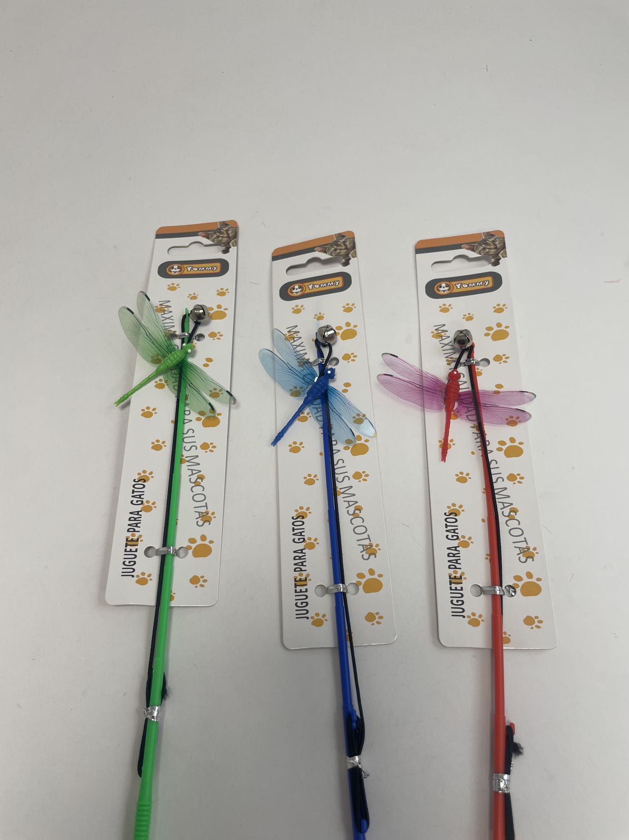 KFX-5412541 Small Dragonfly Cat Teaser Wand for Interactive Play and Exercise