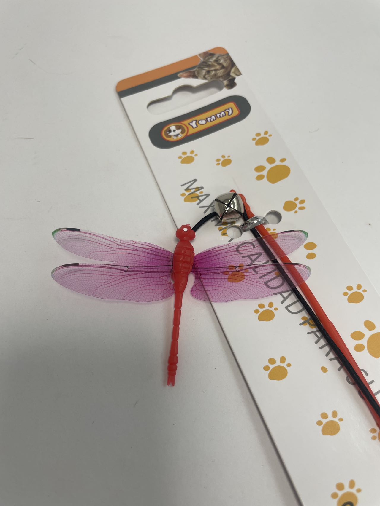 KFX-5412541 Small Dragonfly Cat Teaser Wand for Interactive Play and Exercise