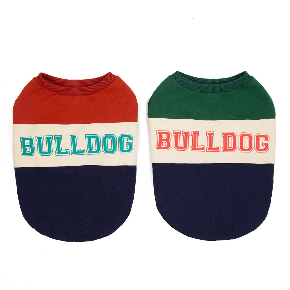 KFX-5412797 Cotton Pet Sweater for Autumn and Winter in Green and Wine Red