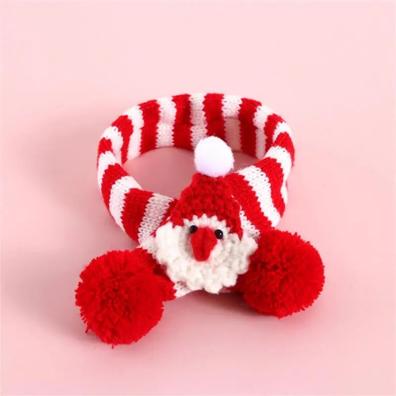 KFX-5415101 Adjustable Knitted Scarf for Small Dogs and Cats – Winter Pet Apparel for Chihuahua and Similar Breeds