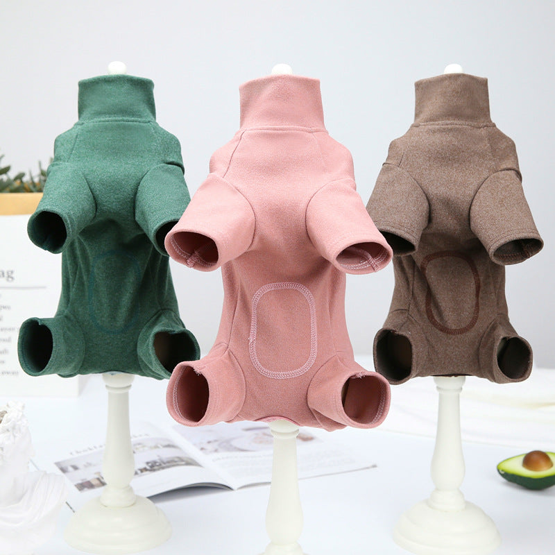 KFX-5415869 Warm and Cozy Winter Teddy Coat for Small Dogs with Adjustable Belly Protector and Reflective Safety Features