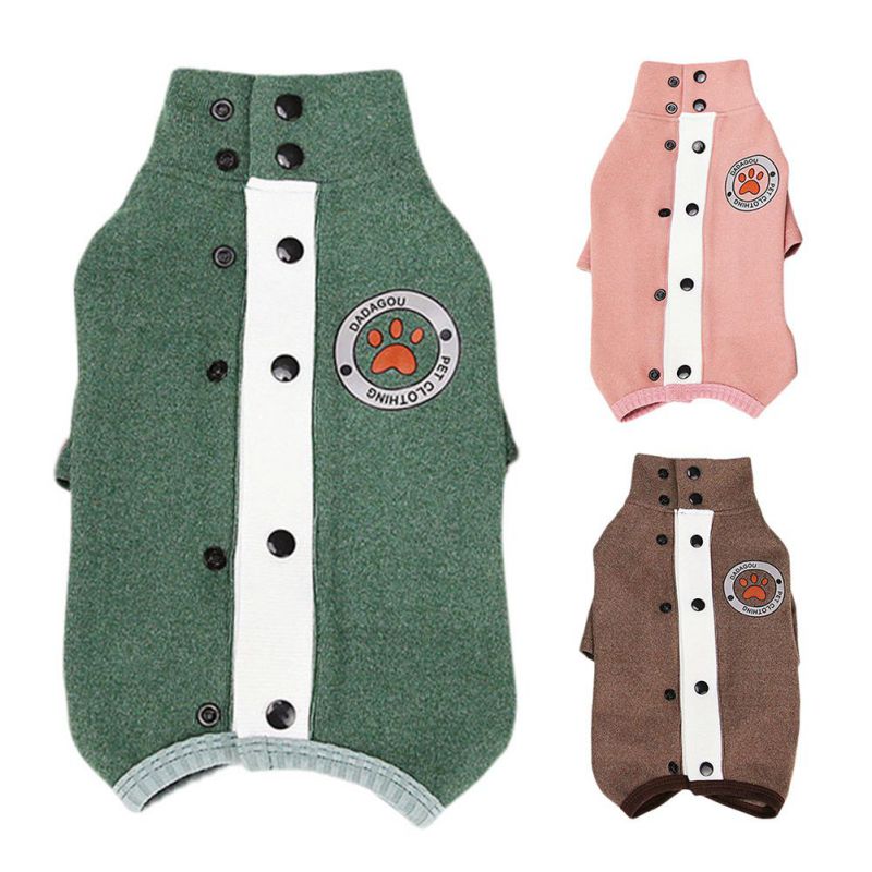 KFX-5415869 Warm and Cozy Winter Teddy Coat for Small Dogs with Adjustable Belly Protector and Reflective Safety Features
