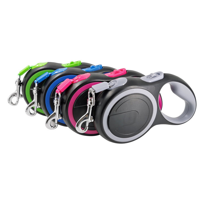 KFX-5417277 Retractable Telescopic Pet Leash for Small to Medium Dogs, Comfortable Handle, Adjustable Length