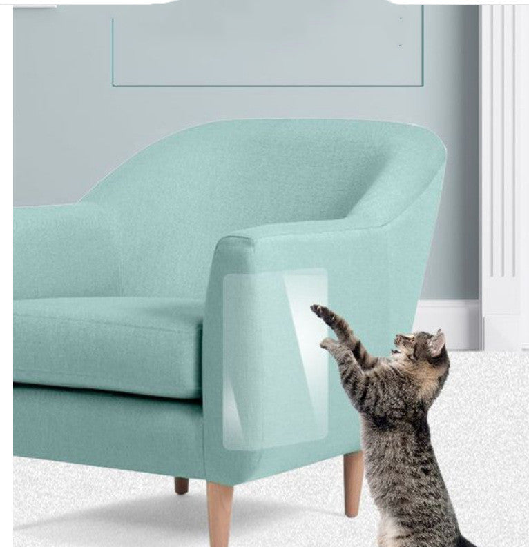 KFX-5417661 Transparent PVC Cat Scratch Stickers for Biting Fun - 15x100cm & 30x100cm Sizes Available