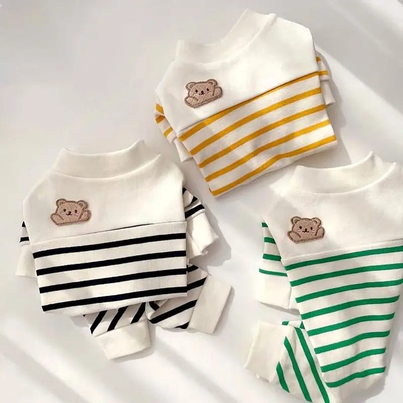 KFX-5418045 Lightweight Summer Anti-Lint Pet Apparel - Casual Belly Clothes for Cats and Dogs