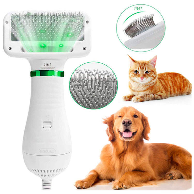 KFX-5419069 Pet Electric Hair Dryer Comb for Dogs and Cats with Two-Speed Air Volume Adjustment