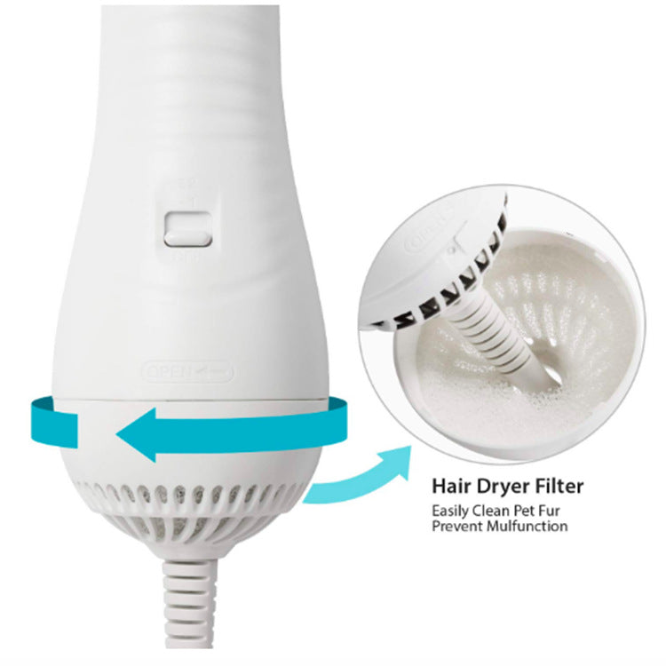 KFX-5419069 Pet Electric Hair Dryer Comb for Dogs and Cats with Two-Speed Air Volume Adjustment