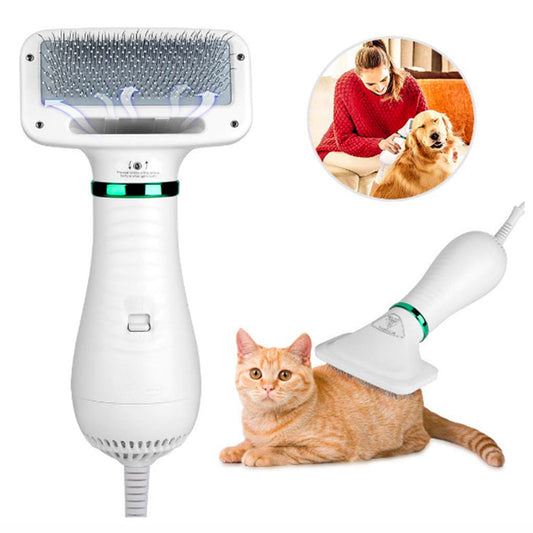 KFX-5419069 Pet Electric Hair Dryer Comb for Dogs and Cats with Two-Speed Air Volume Adjustment