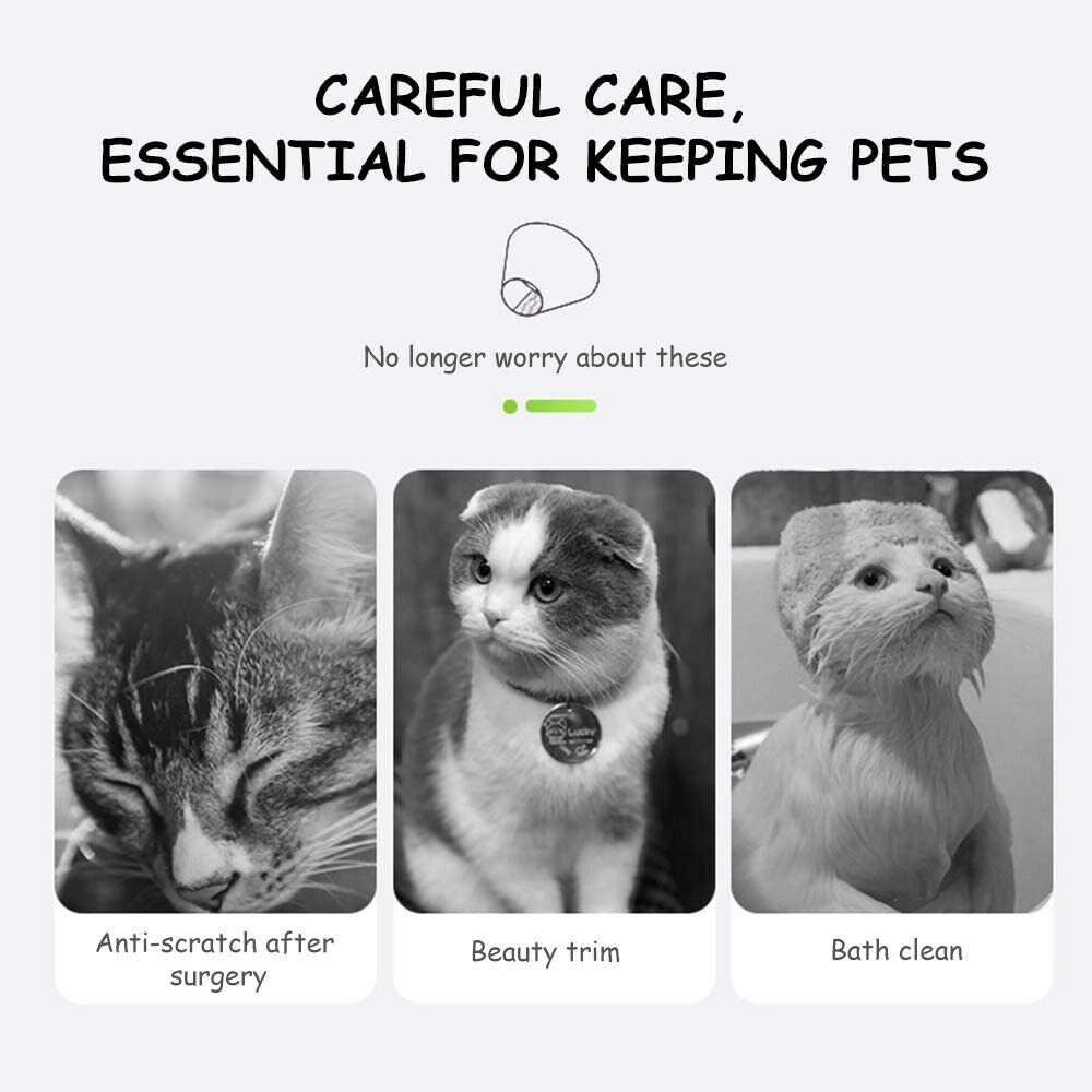 KFX-5424701 Soft Adjustable Pet Recovery Collar for Cats and Small Dogs – Lemon Design E-Collar for Post-Surgery Care and Wound Healing