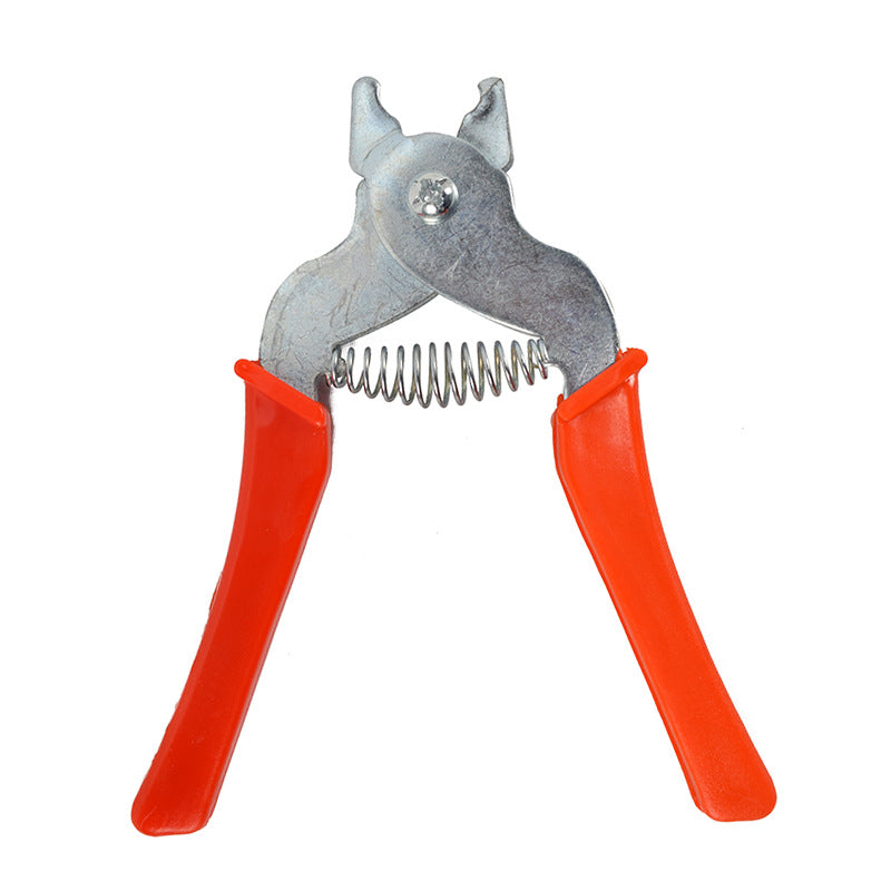 KFX-5427005 Tied Cage Clamp Buckle M Nail Pliers for Rabbits, Chickens, Ducks, Quails, and Pigeons