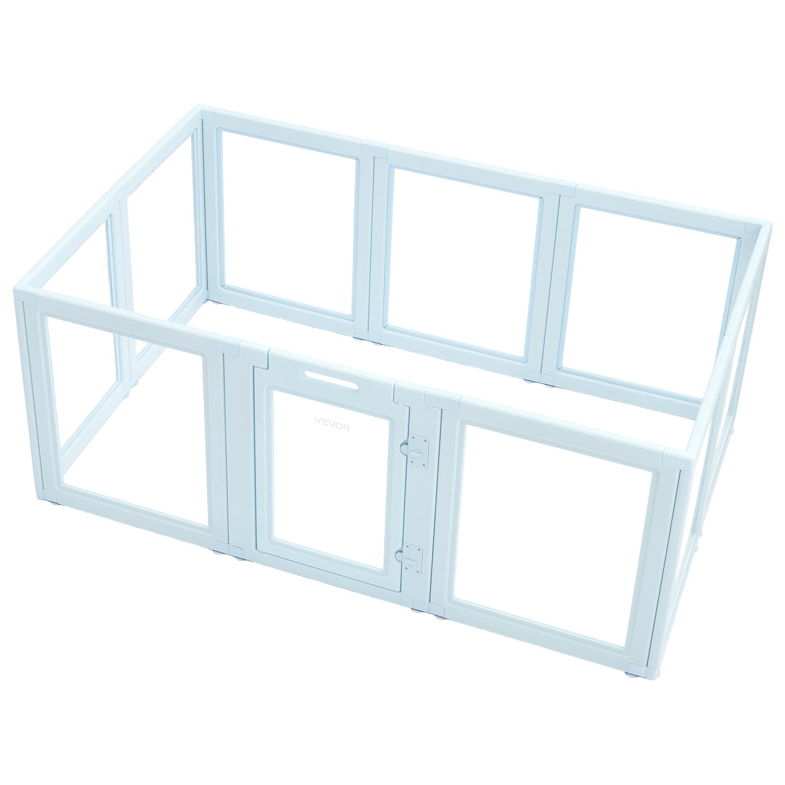 KFX-5432637 Transparent Whelping Box Playpen for Large Dogs - 76x49x30 Inch Easy Assembly Design