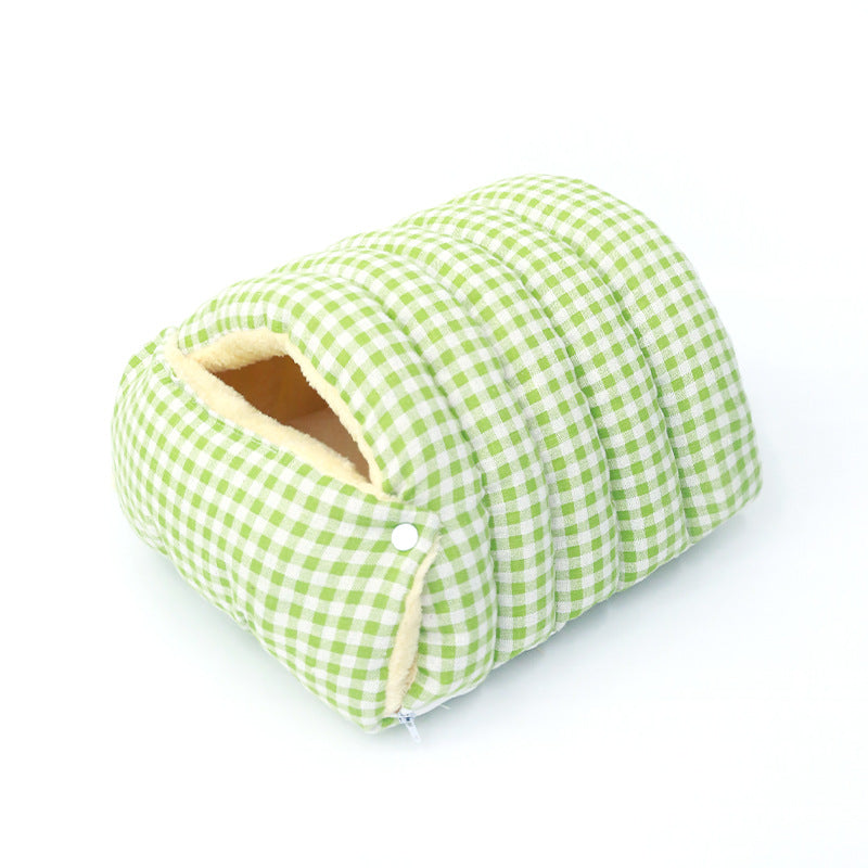 KFX-5433021 Cozy Semi-Enclosed Cat Nest Sleeping Bag with Removable Washable Cover in Various Colors