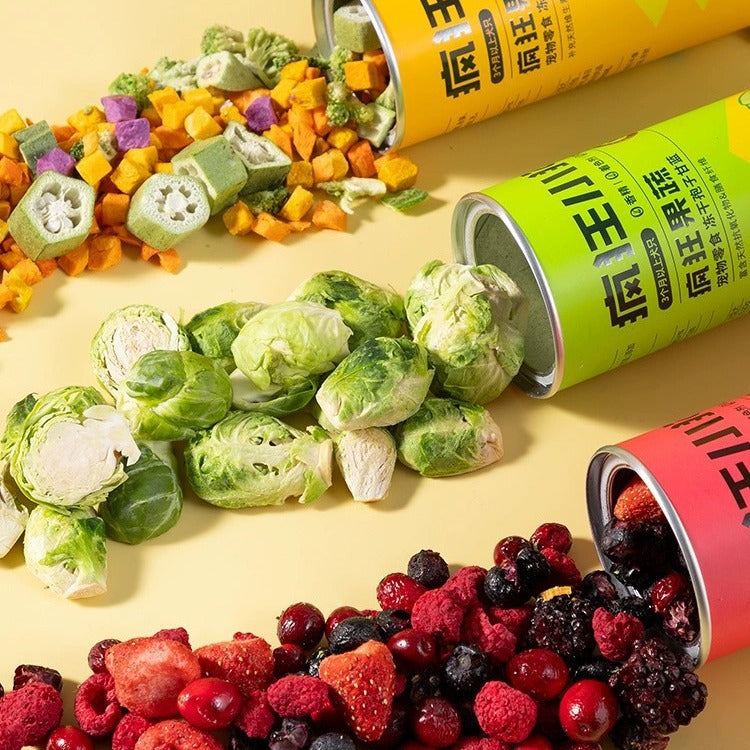 KFX-5434813 Freeze-Dried Mixed Vegetables for Pets - Nutritious Snack 50g