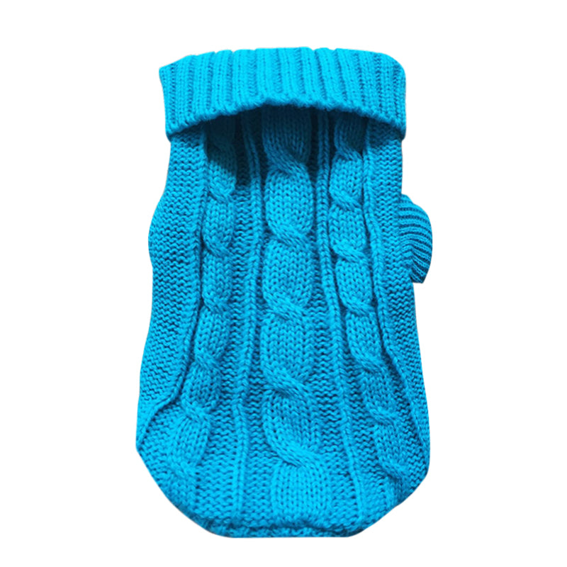 KFX-5435325 Cozy Thick Knit Pet Sweater for Cats - Warm and Stylish Fashion in Various Colors