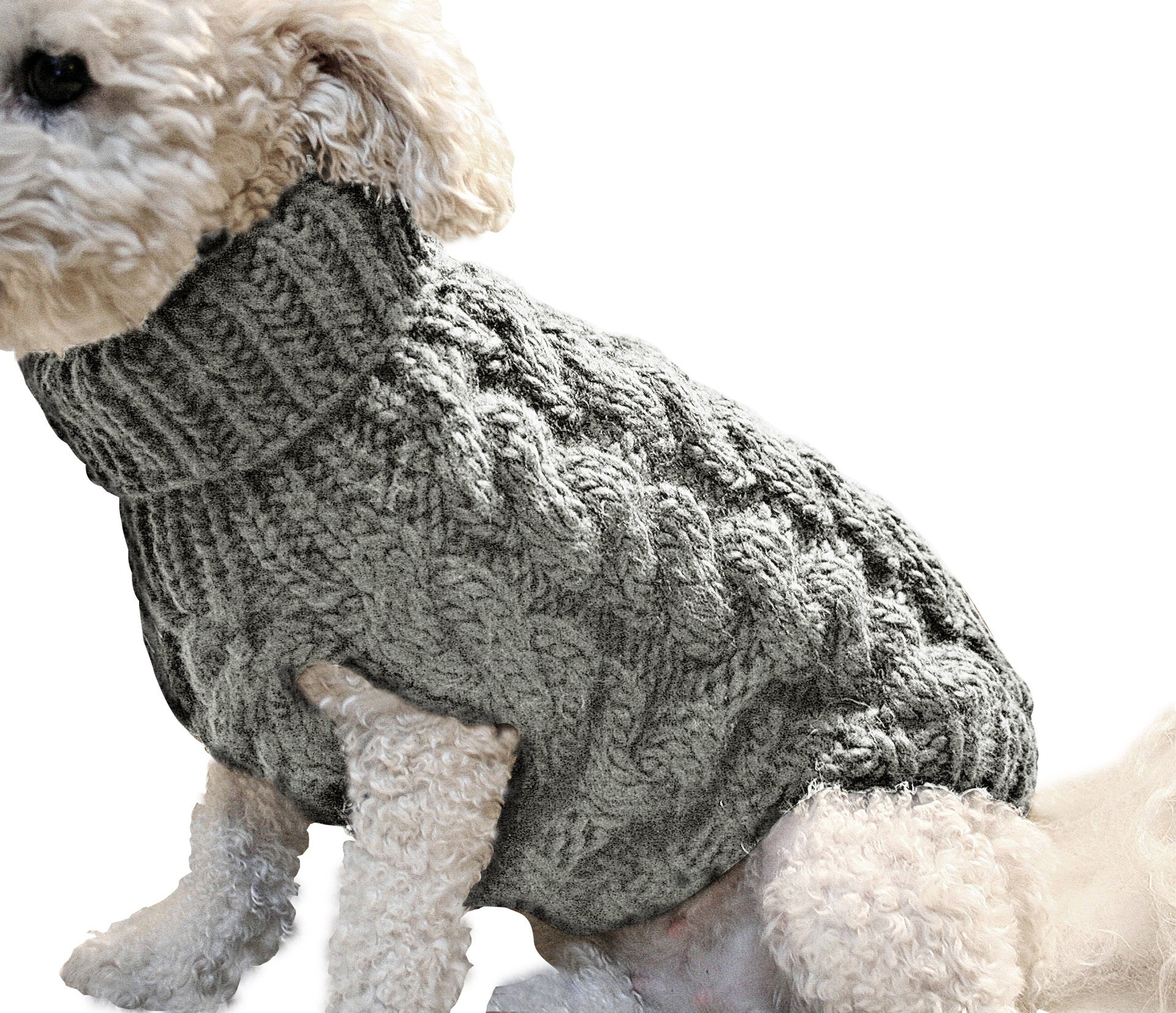 KFX-5435325 Cozy Thick Knit Pet Sweater for Cats - Warm and Stylish Fashion in Various Colors