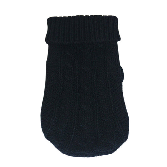 KFX-5435325 Cozy Thick Knit Pet Sweater for Cats - Warm and Stylish Fashion in Various Colors