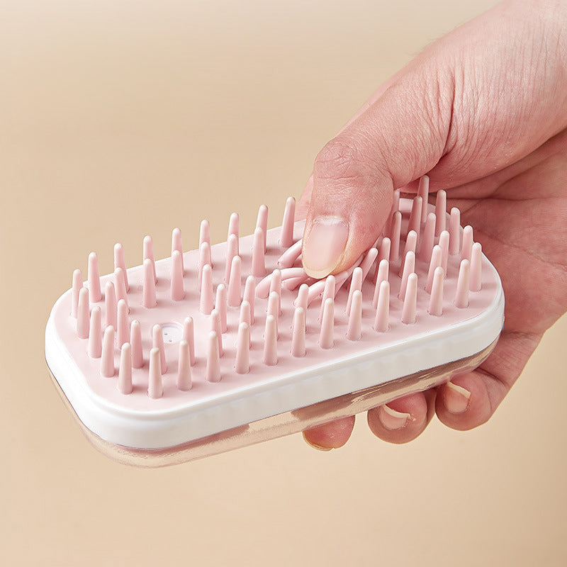 KFX-5436221 Silicone Pet Bath Brush for Dogs and Cats - Massage & Cleaning Foam Brush