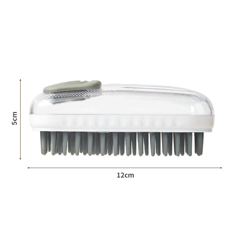 KFX-5436221 Silicone Pet Bath Brush for Dogs and Cats - Massage & Cleaning Foam Brush