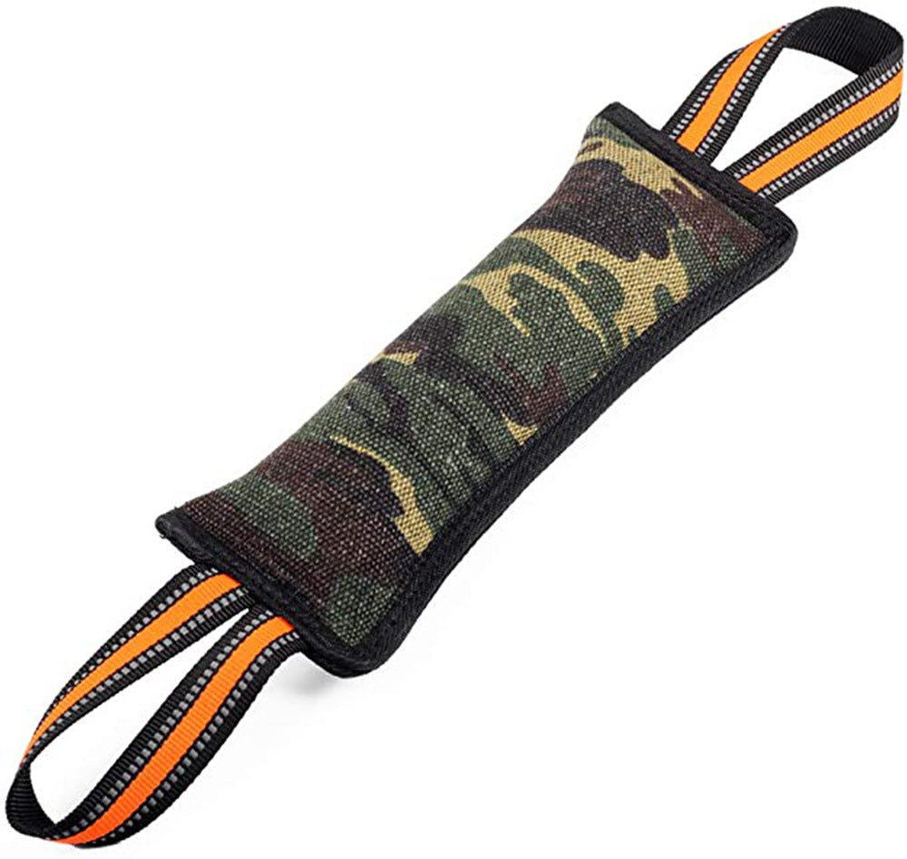 KFX-5439549 Reflective Jute Dog Training Bite Stick with Yellow Edge - 55cm