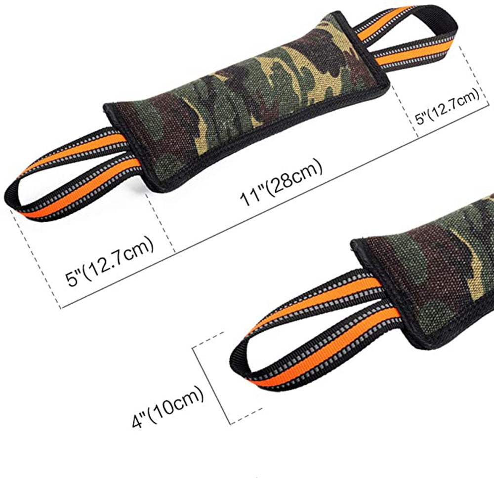 KFX-5439549 Reflective Jute Dog Training Bite Stick with Yellow Edge - 55cm