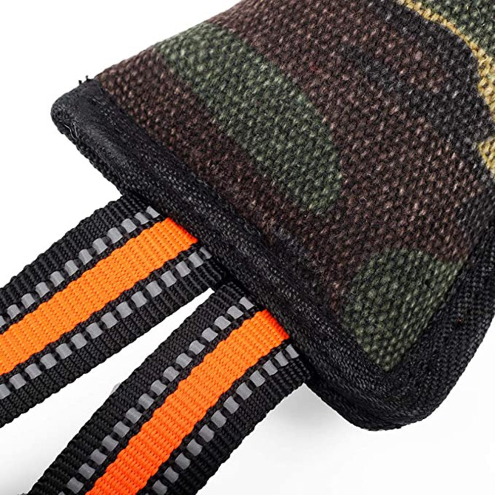 KFX-5439549 Reflective Jute Dog Training Bite Stick with Yellow Edge - 55cm