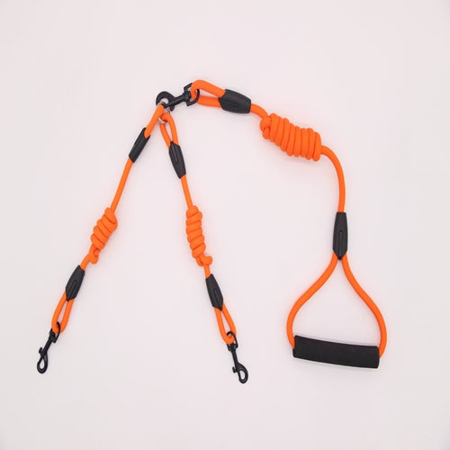 KFX-5444285 Dual Head Dog Walking Training Rope - 1.8m Length, Durable Nylon Material