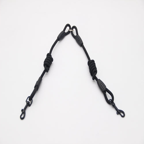 KFX-5444285 Dual Head Dog Walking Training Rope - 1.8m Length, Durable Nylon Material