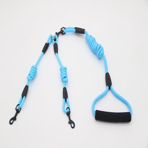 KFX-5444285 Dual Head Dog Walking Training Rope - 1.8m Length, Durable Nylon Material
