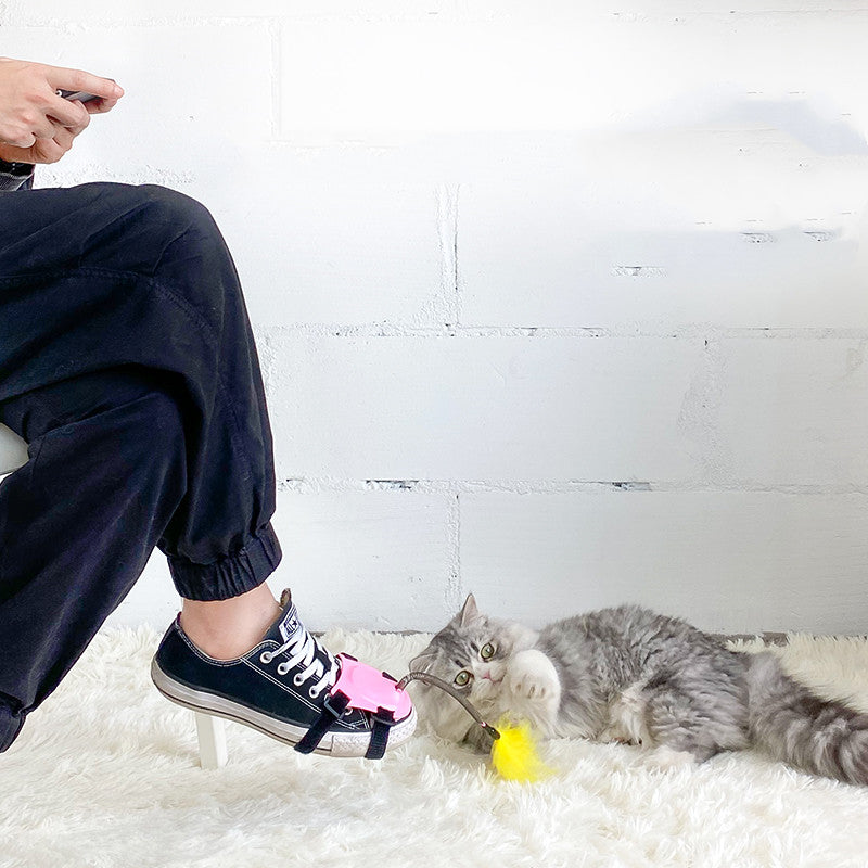 KFX-5445309 Feather Cat Toy Stick for Interactive Play and Stress Relief
