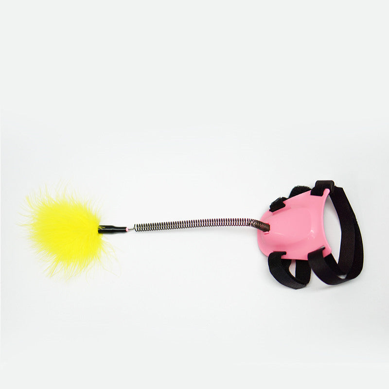 KFX-5445309 Feather Cat Toy Stick for Interactive Play and Stress Relief