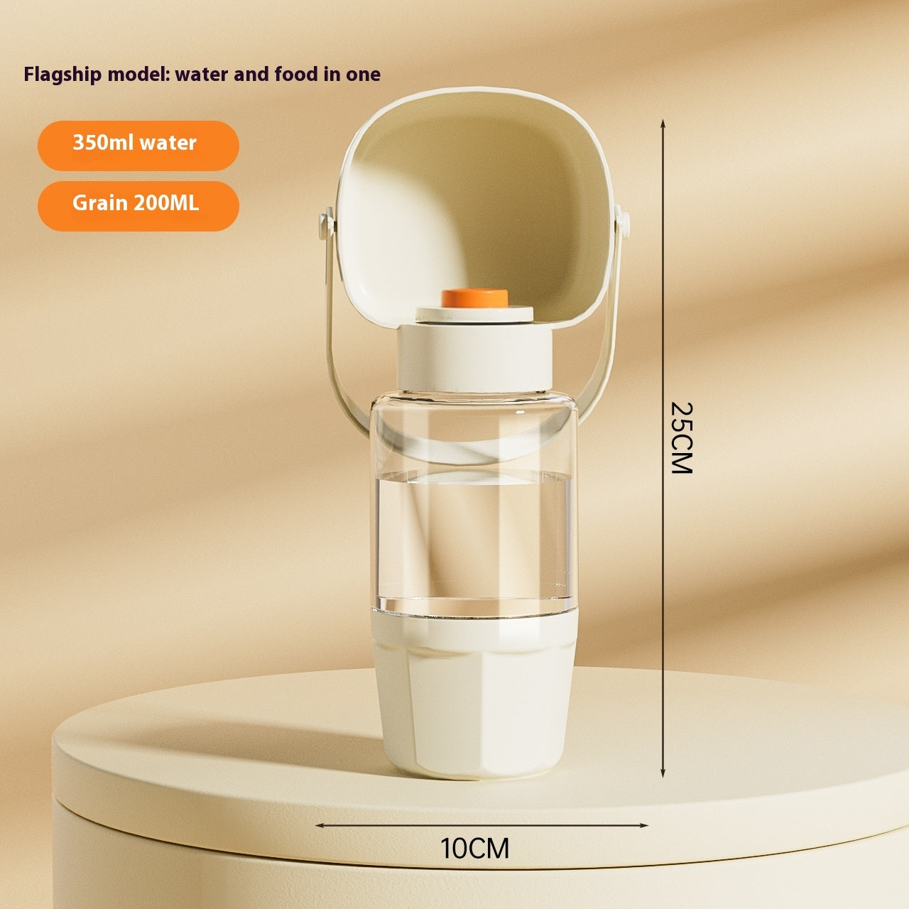 KFX-5446333 Heat-Resistant Grain Storage Cup for Cats and Dogs - Durable Pet Feeding Water Bowl