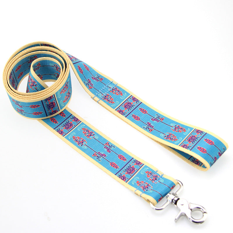 KFX-5449533 Adjustable Nylon Chest Strap and Leash for Medium and Small Dogs, Multiple Sizes Available