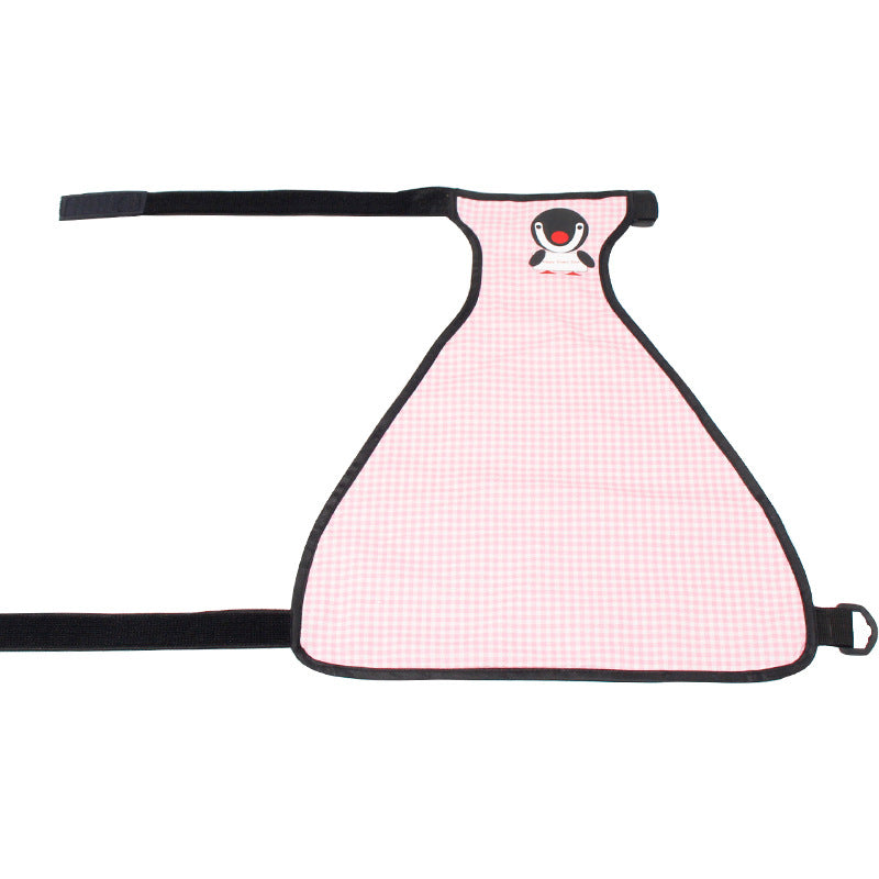 KFX-5450813 Waterproof Dog Apron with Cartoon Design - Available in Pink, Blue, and Mushroom Patterns