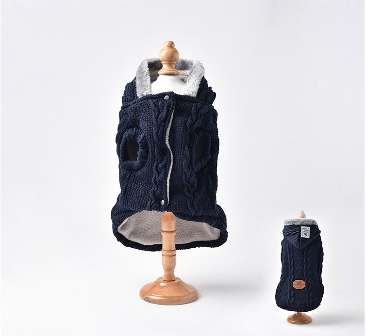 KFX-5454397 Cozy Wool and Fleece Pet Apparel for Warmth and Comfort