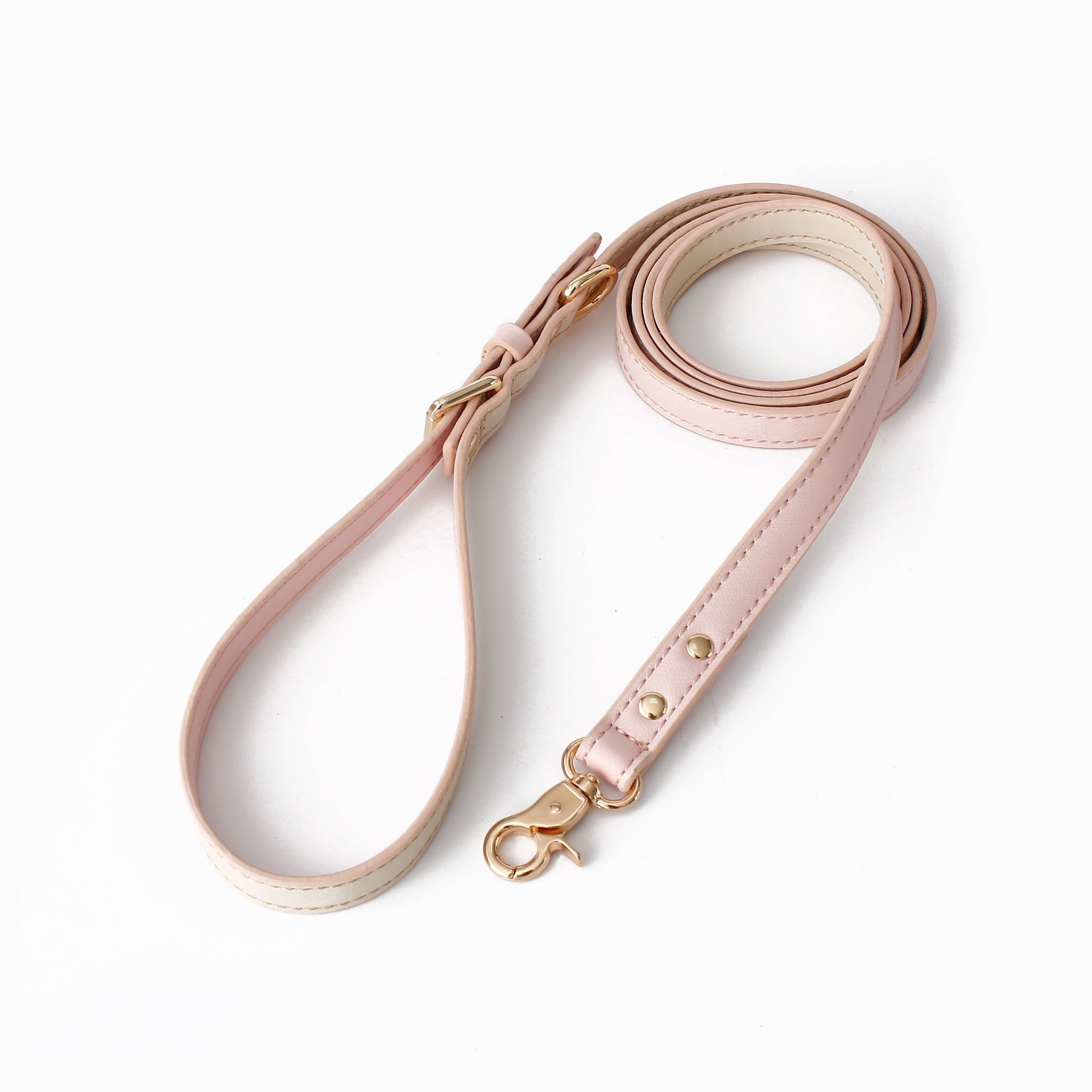 KFX-5455293 Leather Dog Chest Strap with Traction Rope and Toilet Bag - Multiple Colors Available