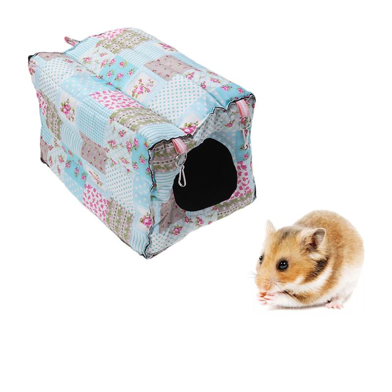 KFX-5456061 Warm Sleeping Nest for Small Pets - Ideal for Chinchillas, Guinea Pigs, and Birds (25x25x22cm)