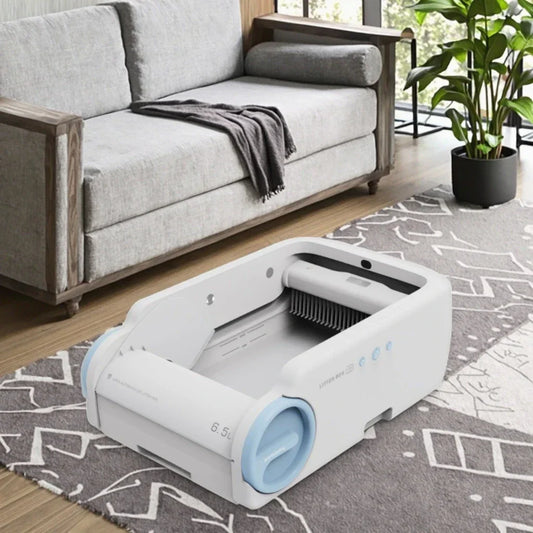 KFX-545939 Automatic Cat Litter Box with One-Touch Cleaning and Eco-Friendly Features