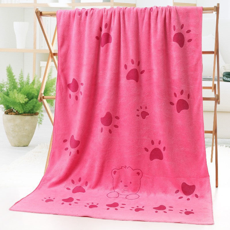 KFX-5461437 Super Absorbent Microfiber Nano Dog Bath Towel - Soft, Washable, 140x70 cm
