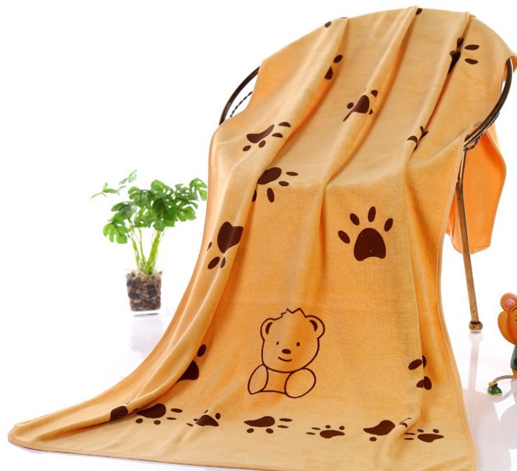 KFX-5461437 Super Absorbent Microfiber Nano Dog Bath Towel - Soft, Washable, 140x70 cm